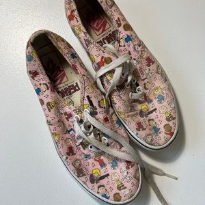 Vans x Peanuts pink sneakers